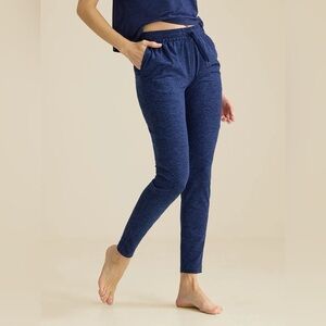 Outdoor Voices Cloudknit Sweatpant Navy mid rise soft stretchy loungewear travel